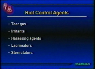 Riot Control Agents Management Of Chemical And Biological