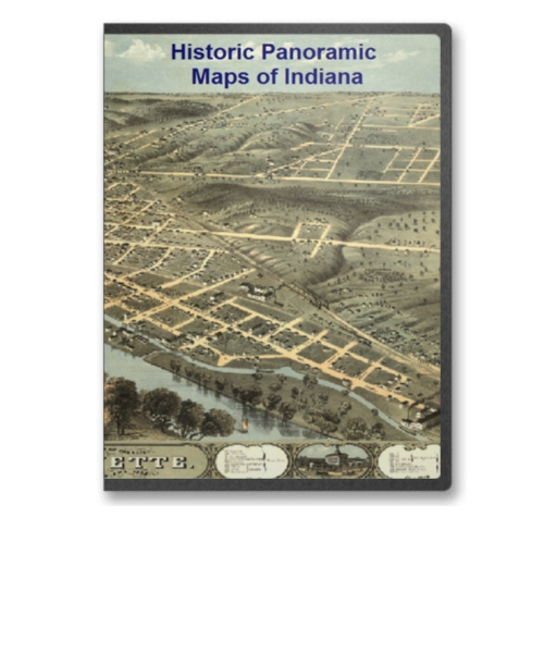 INDIANA VINTAGE PANORAMIC MAPS COLLECTION ON CD 